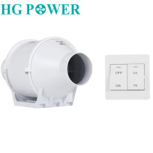 3'' Silent Inline Duct Fan with Dual Speed Control Switch Extractor Exhaust for Kitchen Bathroom Air Ventilator Ventilation