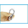 M8*80mm Multifunctional 304 Stainless Steel Spring Snap Carabiner Quick Link Lock Ring Hook snap shackle Chain Fastener Hook