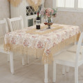Luxury embroidery Lace gold Round Tablecloth Wedding tea Table Cloth Cover flower TV covers sofa towel refrigerator HM168