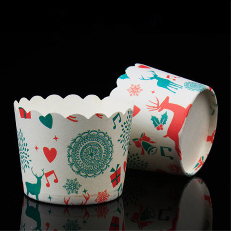 50pcs Strawberry Muffin Cupcake Paper Cups Cake Forms Cupcake Liner Baking Muffin Box Cup Case Wedding Party Cupcake Paper Cup
