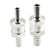 Aluminum Fuel Non Return Check Valve One Way Petrol Diesel 8/10mm Auto Car Ship Helicopter Motorcycle Fuel System Accesory