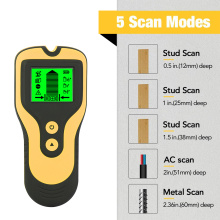 3 In 1 Sensor Wall Scanner Pipe Finder Pipe Wire Detector Electronic Stud Locator Wood Joist Wall Metal Detector Accessories