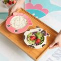 Baby Feeding Food Dish Bamboo Fiber Children Tableware Rice Originality Modeling Service Plate Kindergarten Defence Broken Bowl