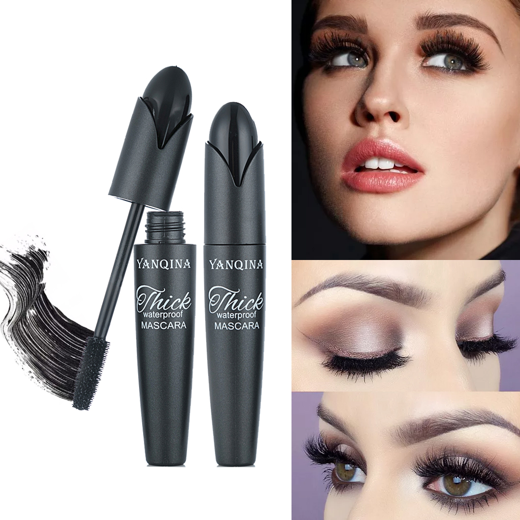 Makeup Waterproof 4D Silk Fiber Lash Mascara Eyelash Extension Black False Eyelashes Express Make Up Eyes Curling Mascara TSLM2