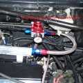 Red-Silver Universal Injected Bypass Aluminum Adjustable Fuel Pressure Rulator gauge For Honda civic 1992 AF-FPR005-ZTGA