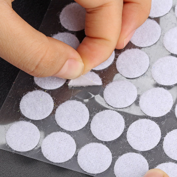 100Pairs Dot Stickers Magic Tape Nylon Hook and Loop Tape Flex Glue On Self Adhesive Boob Tape