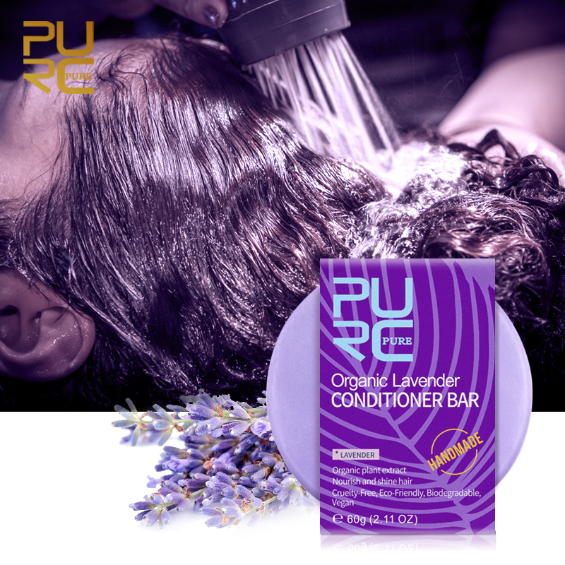 11.11 PURC handmade lavender hair conditioner bar deep conditioner for hair Organic lavender extract hair conditioner soap