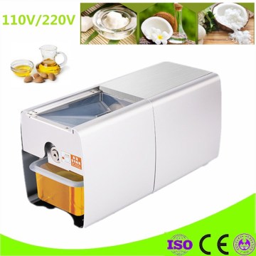 Mini 220V/110V Oil Press Peanut Maker Rapeseed Pistachio Pecan Almond Stainless Steel Oil Press Machine Oil Mill