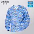 ANNO Hospital Autumn Winter Scrubs Tops Trousers Long Sleeves Nursing Uniform Dental Clinic Supplies Nurse Clothes Out Wear Coat