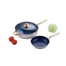 Modern design stainless steel frying pan