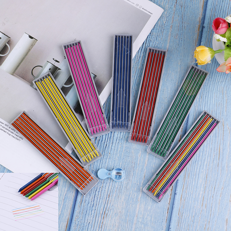 Thick Pencil Core Colored Automatic Drawing 2mm Core Cute Mechanical Pencil Lead Color Mechanic Pencil Automatic Pencil Lead