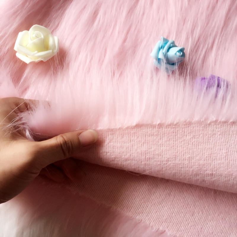 white thicken encryption plush faux fur fabric decor DIY fabric tissue counter backdrop cloth fur carpet