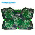 COOLCOLD Laptop Cooling Pad, Ultra Quiet Laptop Cooler Stand with 5 LED Fans 2 USB Port gaming cooling pad