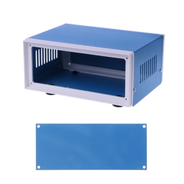 New Blue Metal Enclosure Project Case DIY Junction Box 6.7