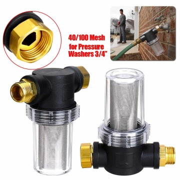 40/100 Mesh Garden Hose Filter Attachment for Pressure Washers Pump Inlet Filter 3/4