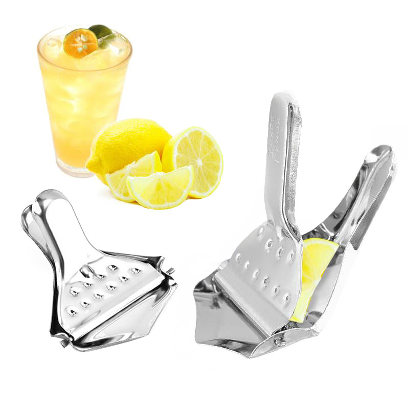 Metal Manual Hand Press Lemon Squeezer Stainless Steel Fruit Lime Orange Juicer Citrus Wedge Tools Kitchen Bar Accessories