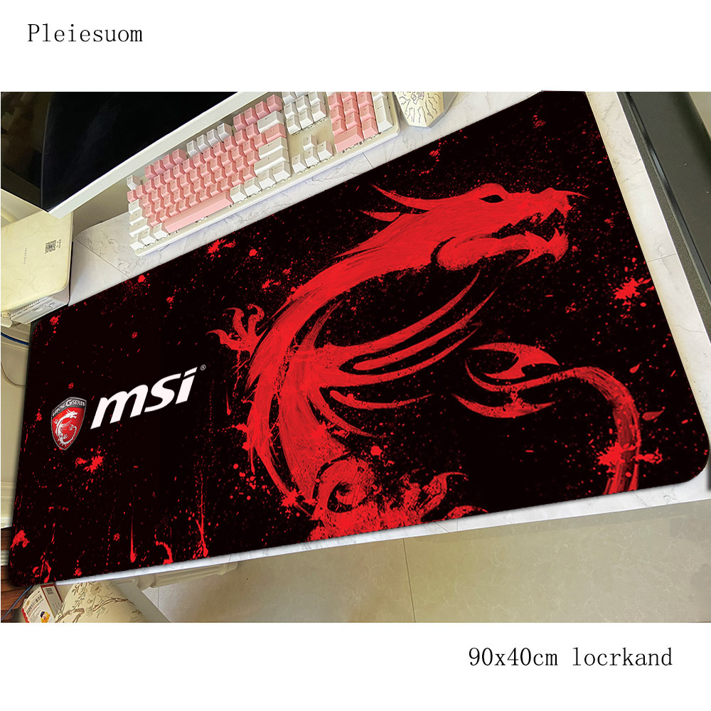 msi mousepad Boy Gift gaming mouse pad 90x40cm pc computer gamer accessories large mat Kawaii laptop desk protector pads