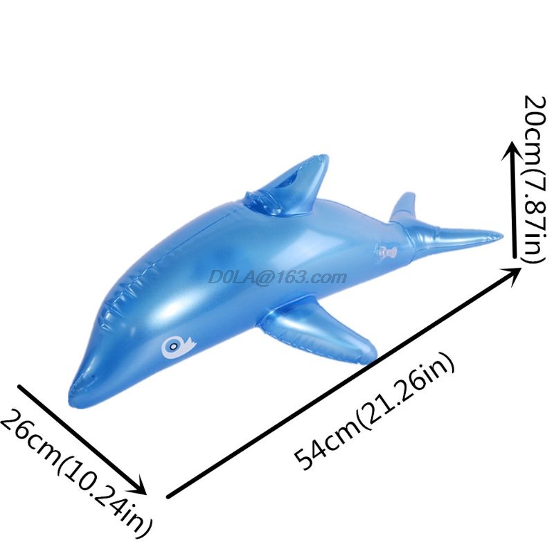 Inflatable Dolphins Bath Beach Pool Toy Kids Baby Toy