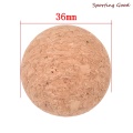 NEW 1pcs 36mm 1.42" cork solid wood wooden Foosball table soccer table ball