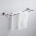Wall Mounted Thick Stainless Steel Bathroom Towel Rack Shelf 1 or 2 Rail Holder Toilet Bathroom Washroom Products 40/50/60cm