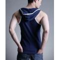 Hot Men Tank Tops Men's Cotton Tanks With A Hood Male Sexy tees Mens Casual Tops