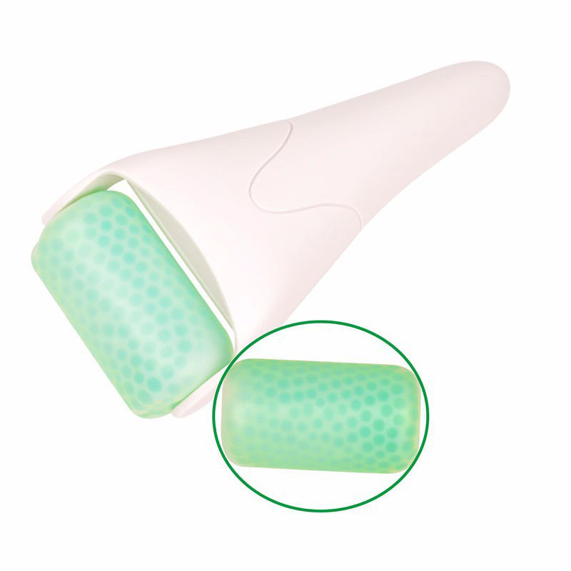 Ice Roller Natural Jade Roller Face Massager Anti Swelling Facial Massage Tool Stone Face Thin Rollers Green Jade v Face Roller