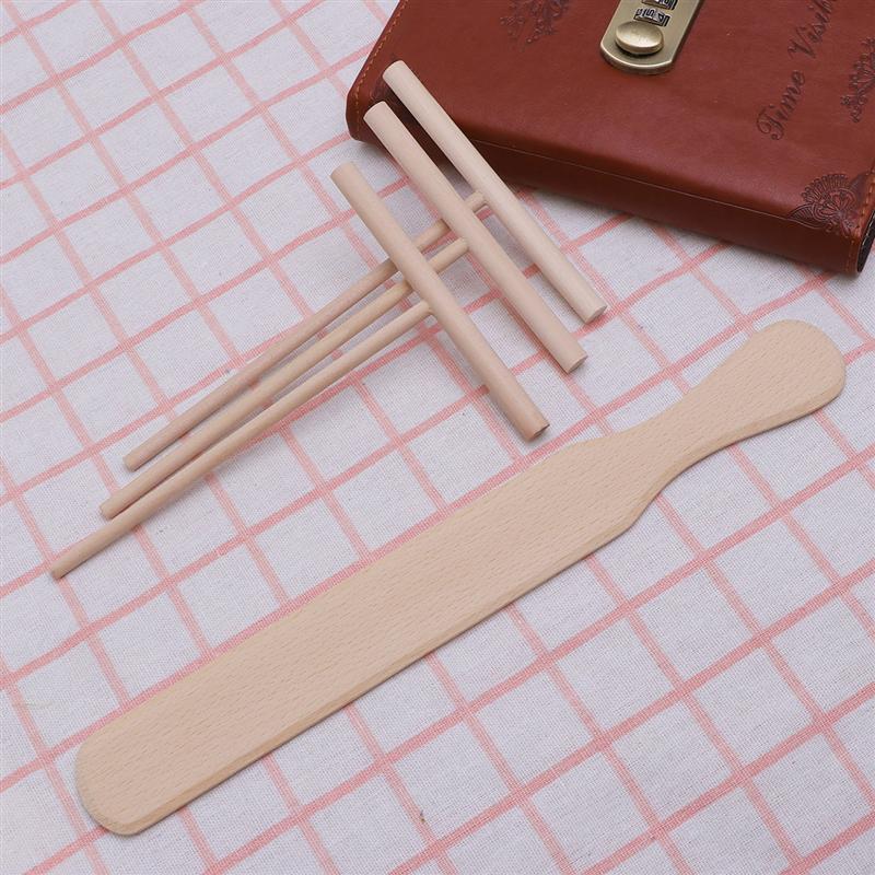 2pcs Pancake Cooking Utensils Wooden Crepe Spreader and Spatula Tortilla Rake Batter Spreading Tools