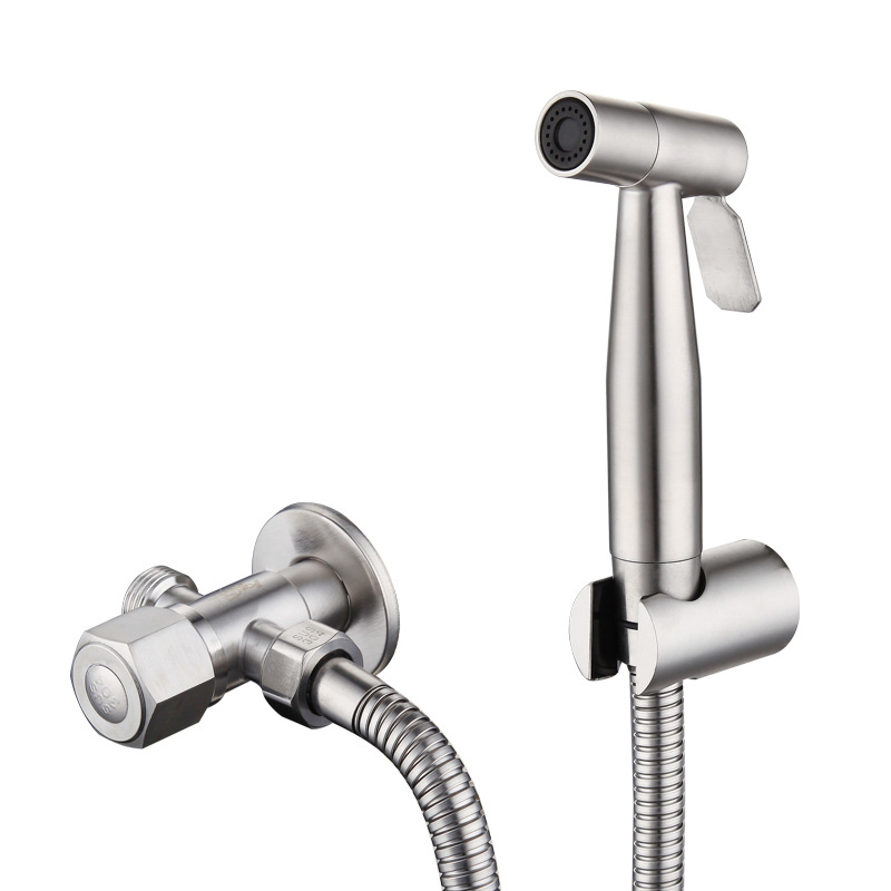 Handheld Toilet Bidet Sprayer Set Stainless Steel Shower Bidet Faucet Bath Tap Sprayer Shower Head Self Cleaning Accessories