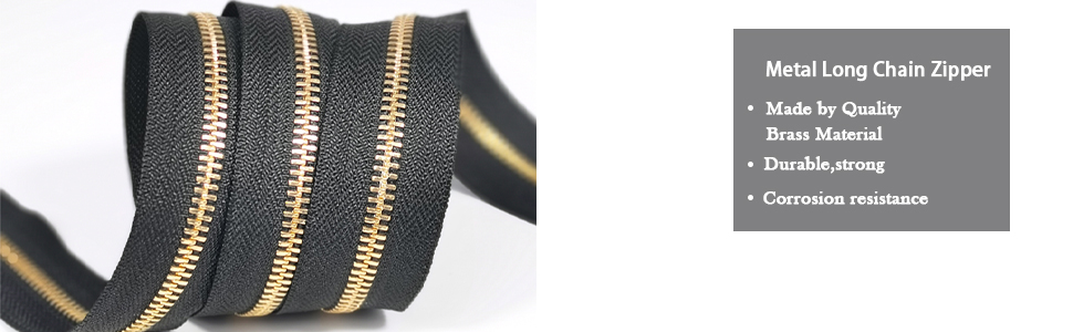 Metal Long Chain Zipper