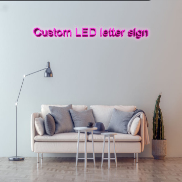 Custom led night lights letter signs Personalized illuminated outdoor waterproof signboard