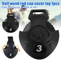 Golfs Club Tags Rotating Plastic Tags Number Tags for Golfs Wooden Club Cover Round/Heart-shaped WHShopping