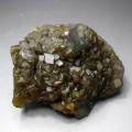 658g Golden Baryte/Barite on Green Fluorite - crystals and stones healing Mineral specimen Home Decor feng shui decoration