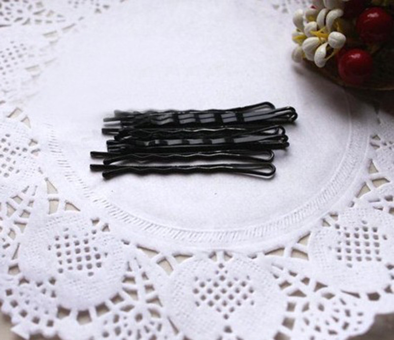 60Pcs/Lot Fashion Black Women's Bobby Pins Invisible Wave Hair Grips Salon Barrette Hairpin Hair Clips Ladies' Barrette