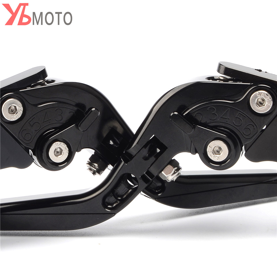 High Quality With Laser Logo CNC Folding Extendable Motorcycle Brake Clutch Levers For BMW S1000R 2015 2016 2017