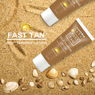 2PCS Dropshipping Self Tan for Bronzer Face Body Solarium Cream for Day tanning Sun block makeup foundation tanner lotion