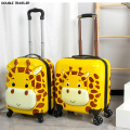 3D cartoon animal kids suitcase on wheels 3D cat tiger trolley luggage travel carry ons rolling luggage case cute children gift