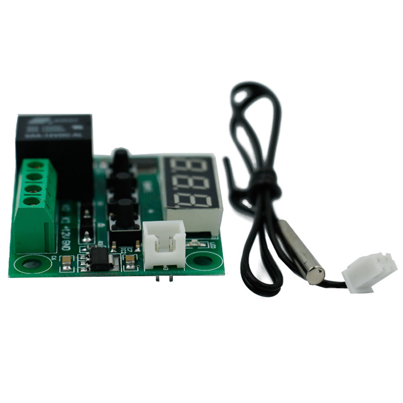 DC 12V Digital Heat Cool Temp W1209 Thermostat Temperature Control Switch Module On/Off Controller Board with Sensor 28% off