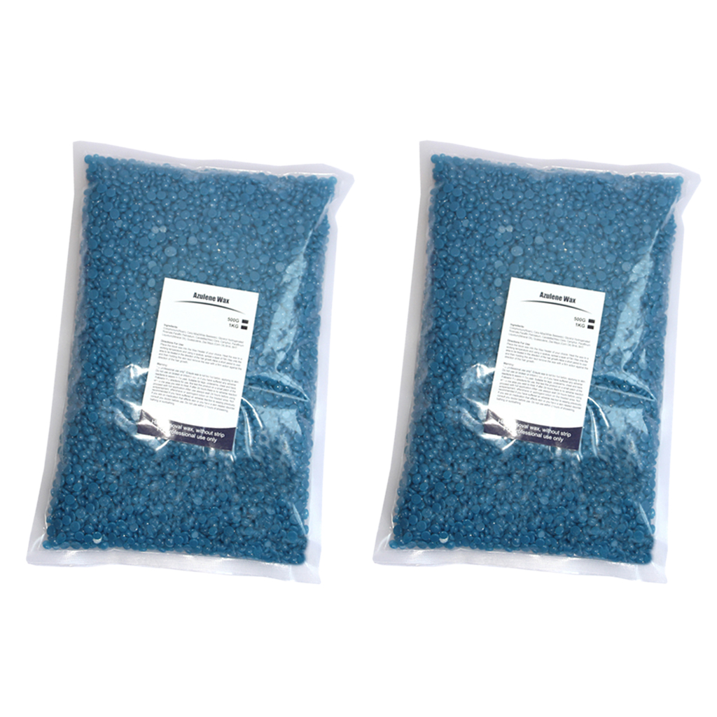 2Bag Chamomile No Strip Depilatory Hot Film Pearl Hard Wax Bean Hair Removal