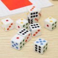10 Pcs/lot Colorful Point Dice Puzzle Game 6 Sided Square Corner Dice Funny Game Accessory 16mm