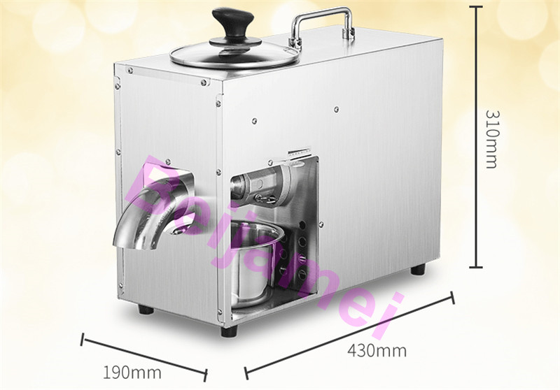BEIJAMEI Stainless Steel Commercial Home Oil Extractor Expeller Presser Cold Hot press for Peanut, Almond, Pine nut kernel oil