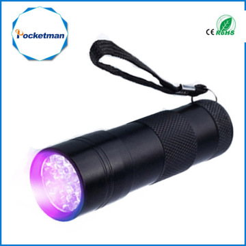 Mini 9 LED UV Flashlight Ultraviolet Portable Led flashlight Ultra Violet I Ink Marker Detection Torch Light Outdoor UV lamp