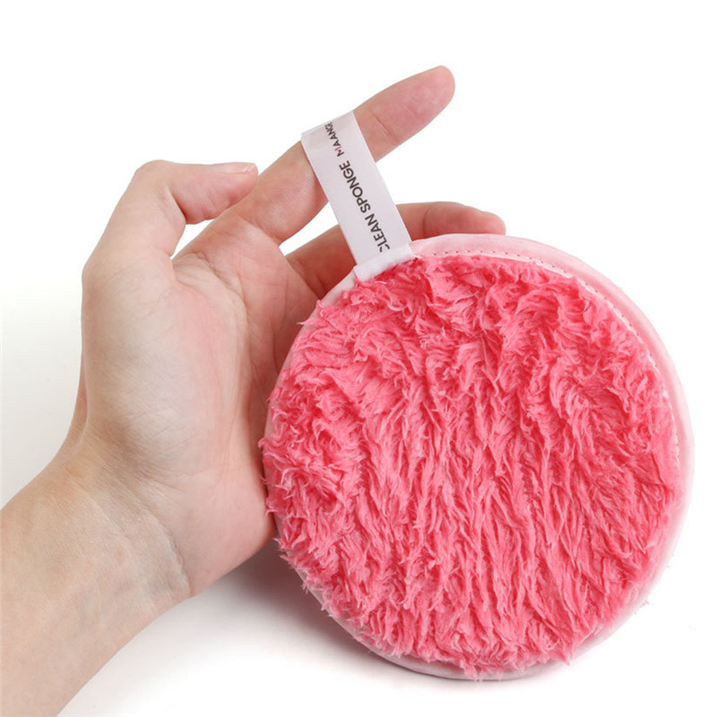 1Pc Soft Reusable Makeup Remover Pads Cotton Wipes Microfiber Make Up Removal Sponge Cotton Cleaning Pads Tool