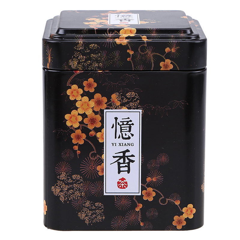 WCIC Tea Caddies Iron Tin Box for Candy Biscuit Cookie Chocolate Storage Box Coffee Can for Gift Retro Chinese Tea Caddies