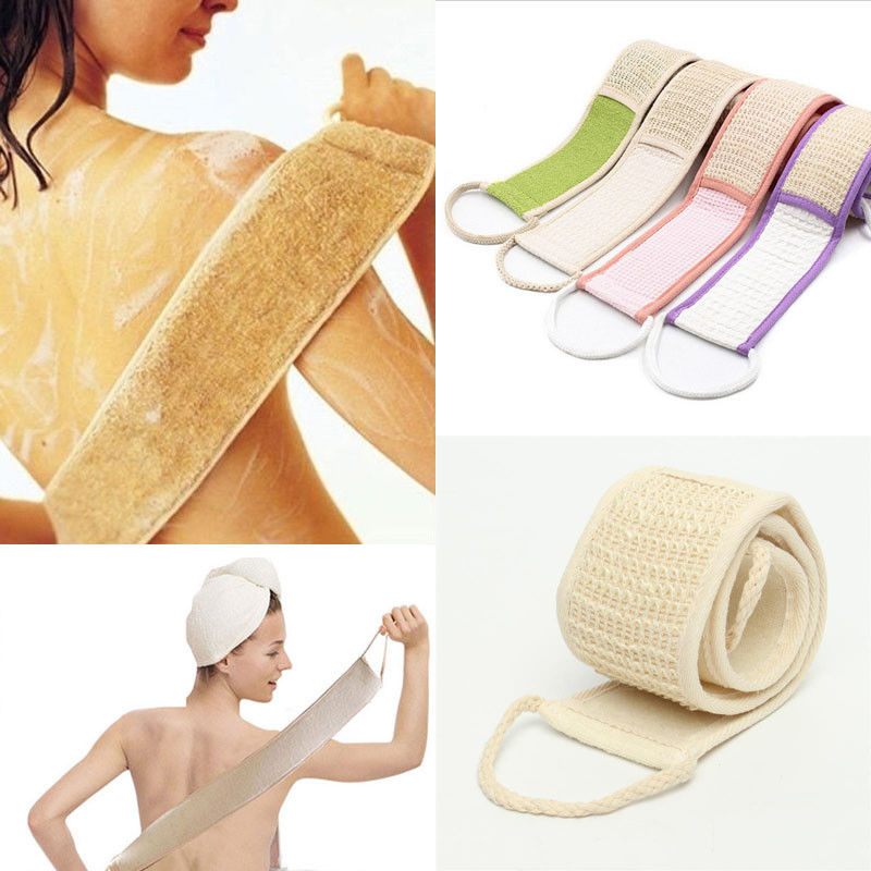 Loofah Massage Spa Scrubber Sponge Body Skin Health Cleaning Soft Shower Exfoliating Loofa Back Strap Bath Brush Accessories Hot