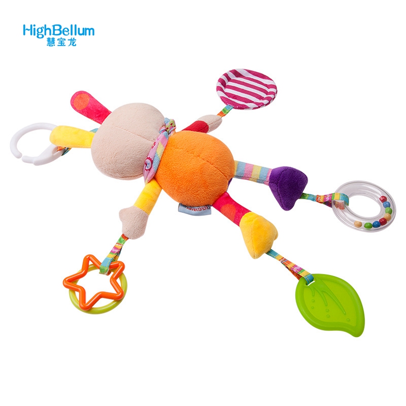 New Born Baby Stroller Toys Bell Bed & Baby Stroller Hanging Bell Toys Educational Baby Rattle Toys Styles Soft Toys Gift