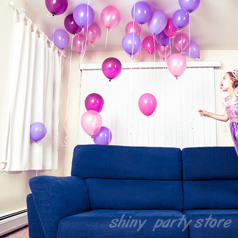 10 Inch 12 Inch Pearl Helium Balloons Rose Gold White Purple Round Balloon Baby Shower Birthday Party Wedding Decor Supplies