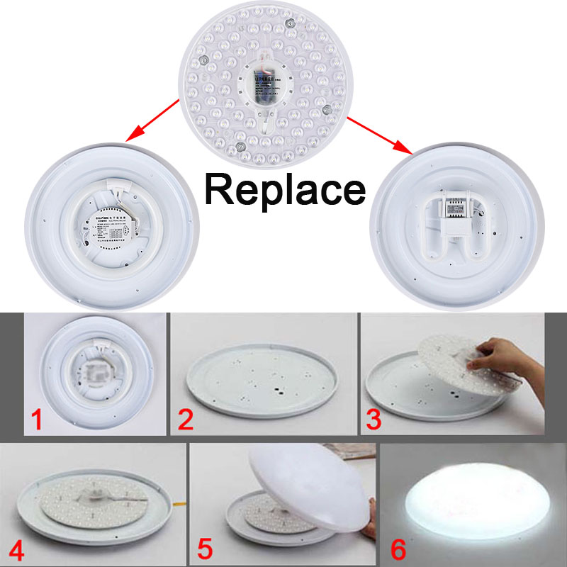 Retrofit LED ceiling wick Replace Square Round light source module household Ring energy-saving lamp Modified Fluorescence Lamp