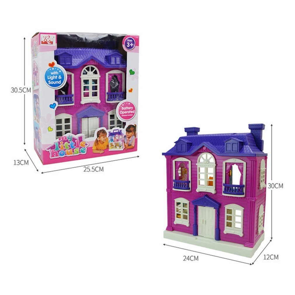 New DIY Doll House With Furniture Miniature House Luxury Simulation Dollhouse Assembling Toys For Kids Children Birthday Gifts