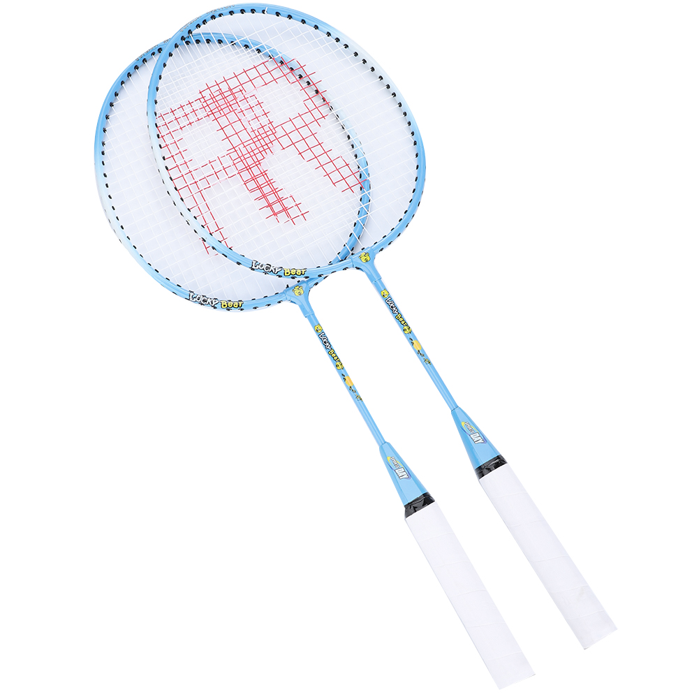 FreeShipping Professional Badminton Rackets Light Weight Ferroalloy Badminton Rackets for Kids Teenager Cartoon Badminton Racket