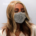 Stonefans Fashion Eye Rhinestone Facemask Cover Jewelry for Women Statment Bling Body Chain Decoration Mask Nightclub Party